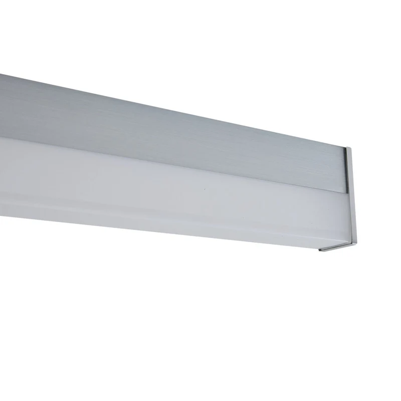 B-Ware Lindby Wandlampe Wandleuchte LED Philippa Aluminium Acryl IP44 eckig alufarben