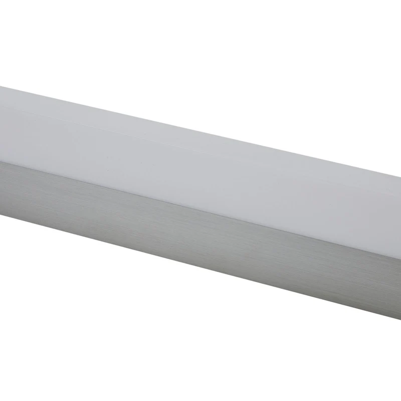 B-Ware Lindby Wandlampe Wandleuchte LED Philippa Aluminium Acryl IP44 eckig alufarben