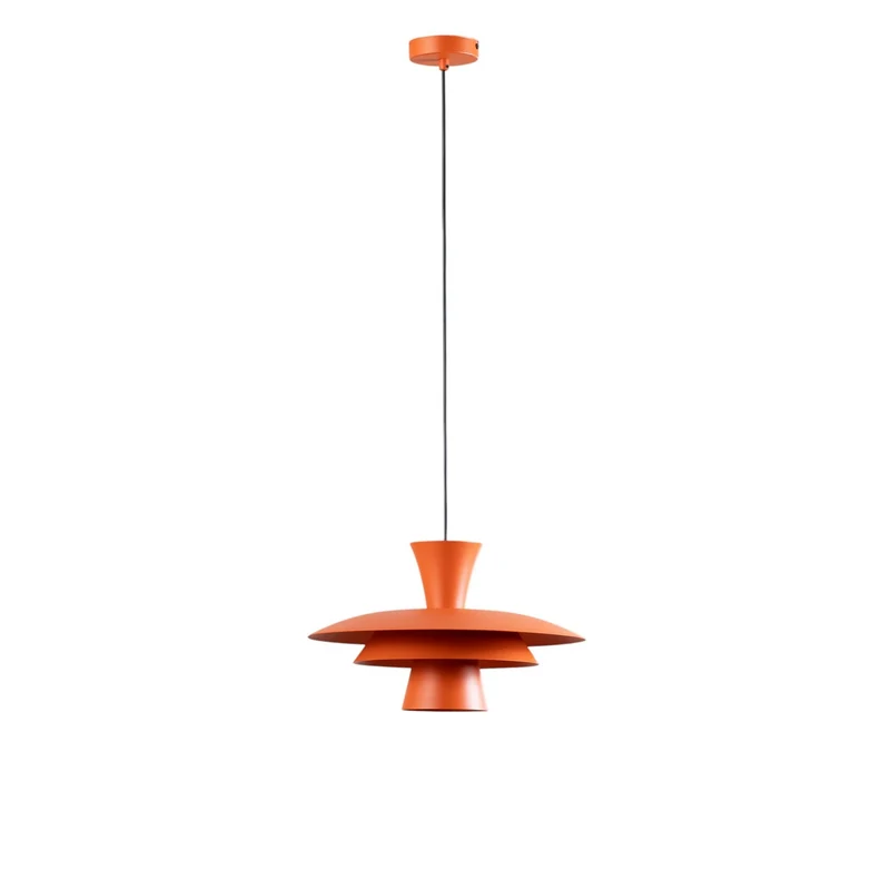 B-Ware Luminex Hängeleuchte Pendelleuchte Plato orange Stahl Lampe Leuchte E27 Ø 3866