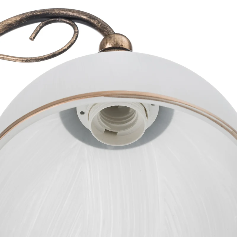 B-Ware Casale Wandleuchte Wandlampe Glas Metall altmessing dimmbar E27 LED Leuchte