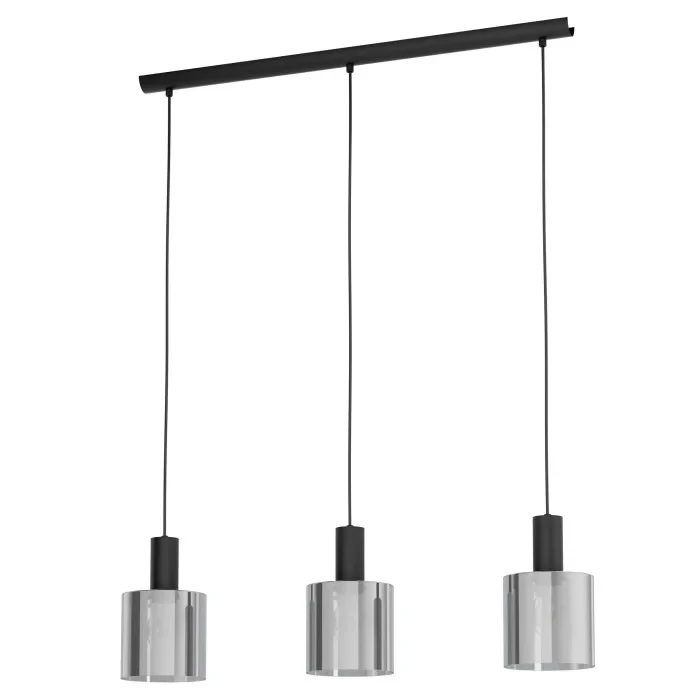 B-Ware Eglo Leuchten GOROSIBA Hängeleuchte Pendelleuchte Schwarz 3-flammig Lampe Licht