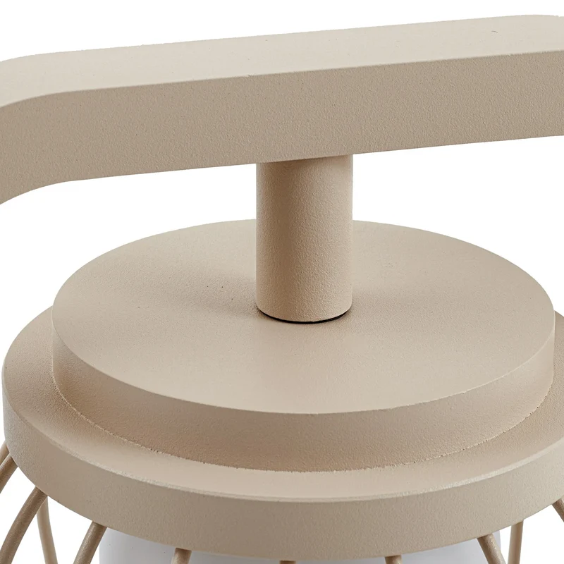 B-Ware Lucande Wegeleuchte Außenleuchte Chandan beige Metall IP54 90 cm Gartenleuchte