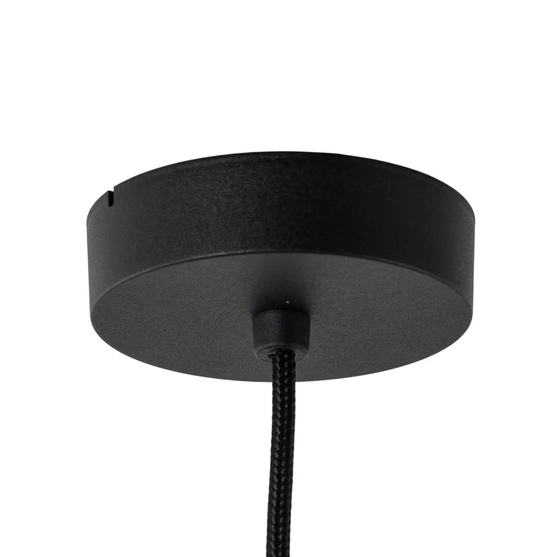 B-Ware Maco Design Hängeleuchte Pendelleuchte Triniti schwarz gold Textil Ø60cm E27 LED