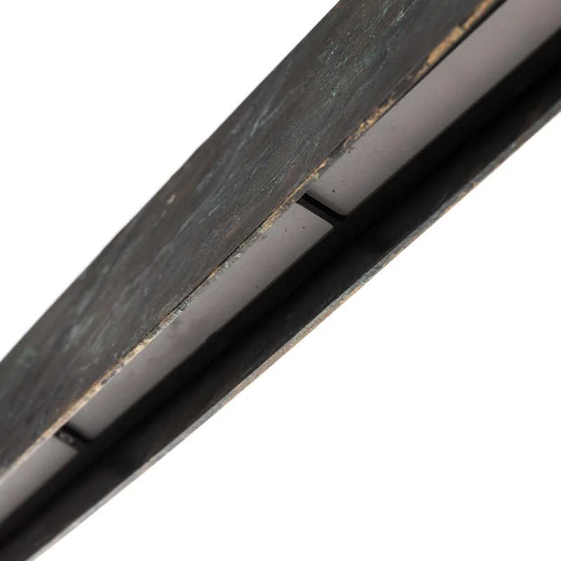 B-Ware Quitani Pendelleuchte Hängeleuchte LED Aluminium oxidiert schwarz Lysia 118 cm