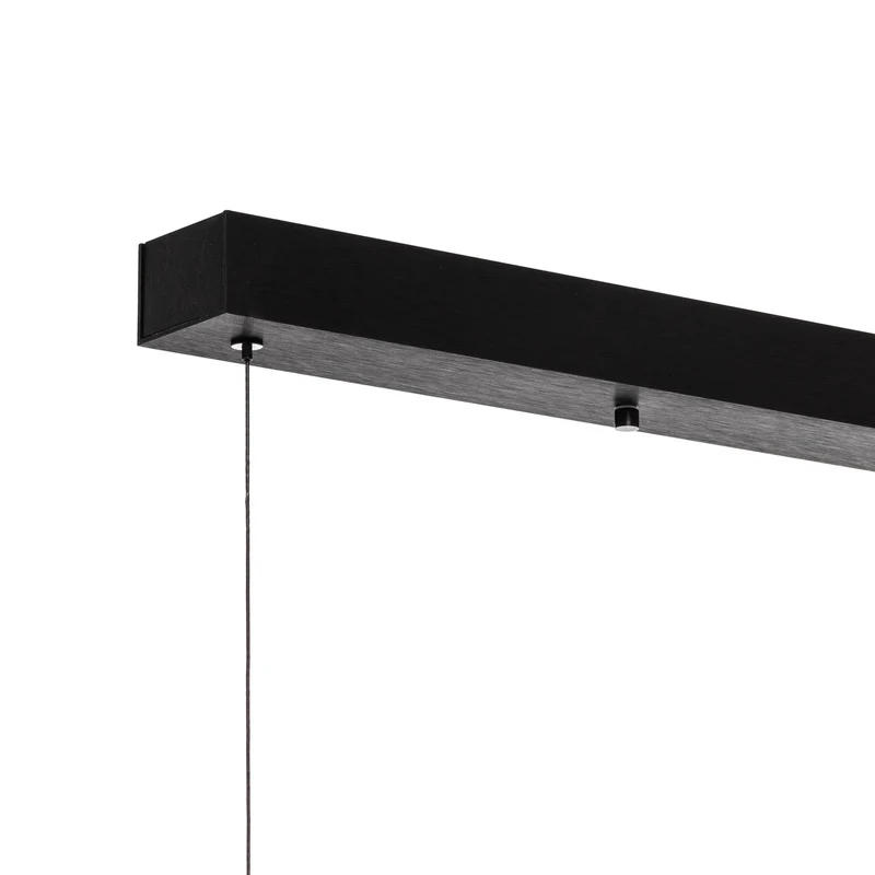 B-Ware Quitani Pendelleuchte Hängeleuchte LED Aluminium oxidiert schwarz Lysia 118 cm