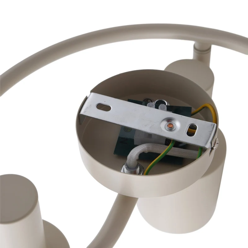 B-Ware Lindby Deckenstrahler Ovelia beige Eisen Deckenlampe Deckenleuchte Lampe E27