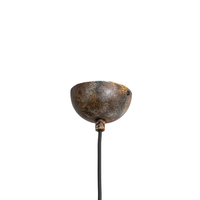 B-Ware Pendelleuchte Hängeleuchte Saglam Metall Altmessing 1-flammig Ø 40 cm E27 LED