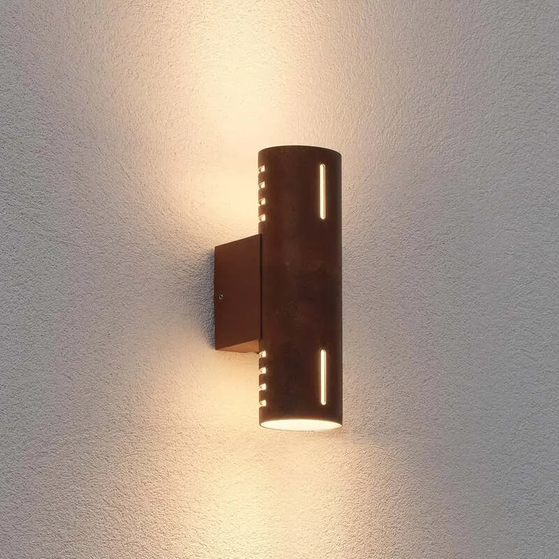 B-Ware Konstsmide Außenwandleuchte Wandlampe Cuneo Rost Außenleuchte wetterfest robust