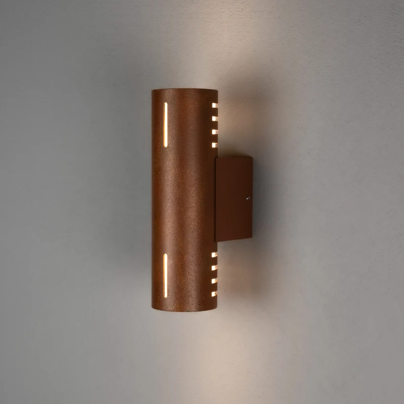 B-Ware Konstsmide Außenwandleuchte Wandlampe Cuneo Rost Außenleuchte wetterfest robust