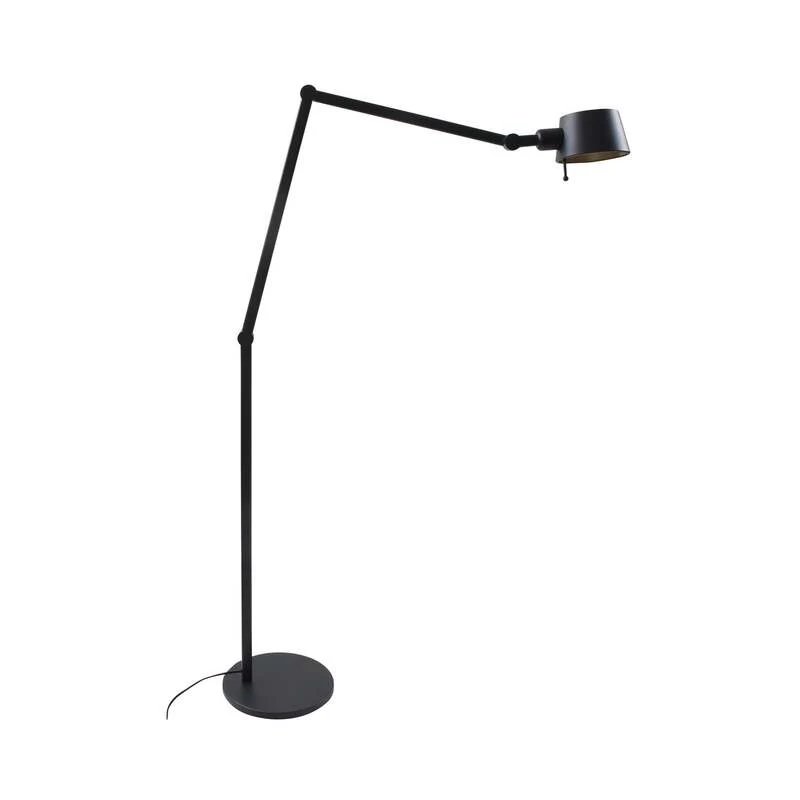 B-Ware Lucande Stehleuchte Silka LED Lampe verstellbar schwarz gold 216cm E27 1x15W