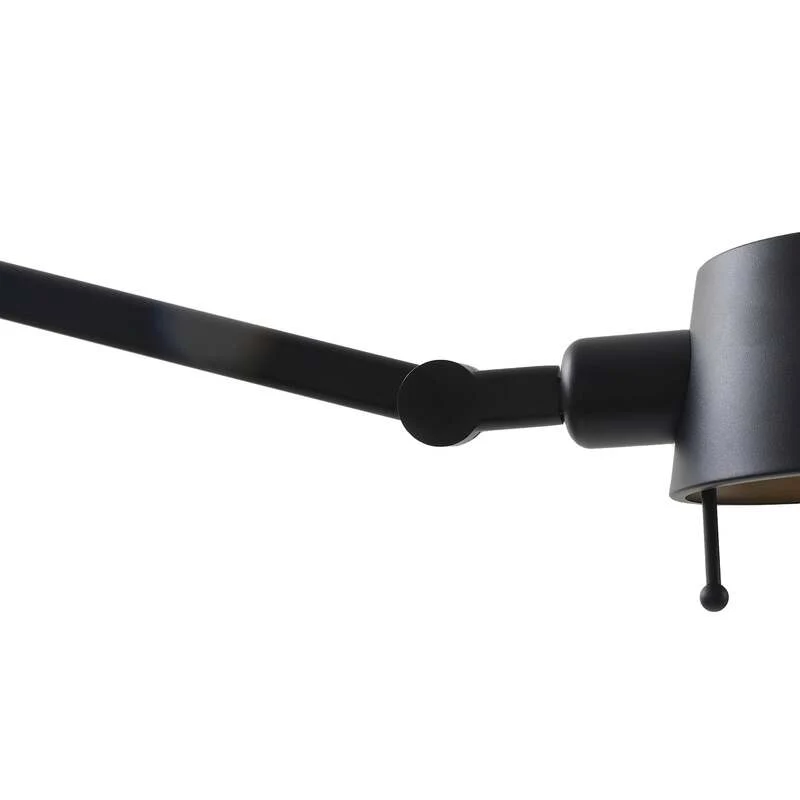 B-Ware Lucande Stehleuchte Silka LED Lampe verstellbar schwarz gold 216cm E27 1x15W