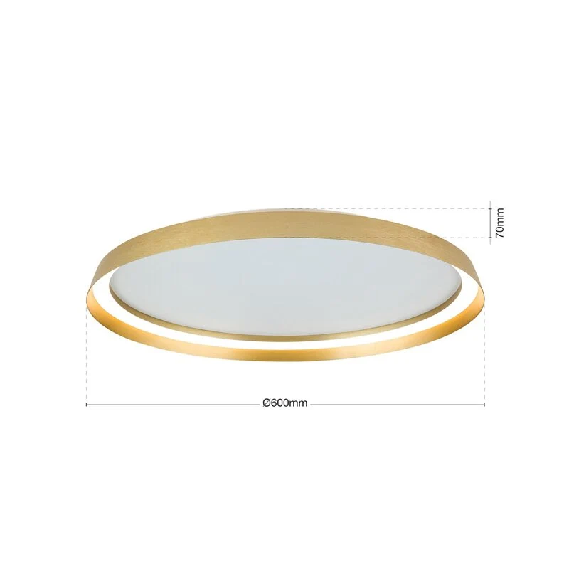 B-Ware ORION LED Deckenlampe Pendelleuchte Manta goldfarben Alu SIEHE TEXT/FOTO