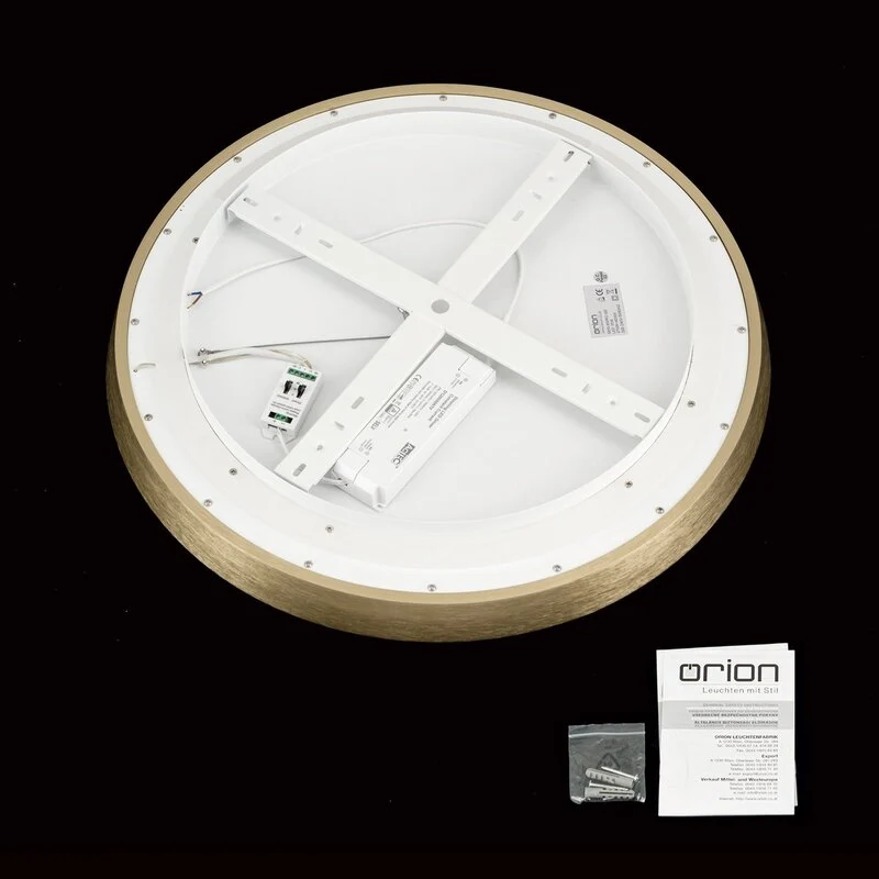 B-Ware ORION LED Deckenlampe Pendelleuchte Manta goldfarben Alu SIEHE TEXT/FOTO