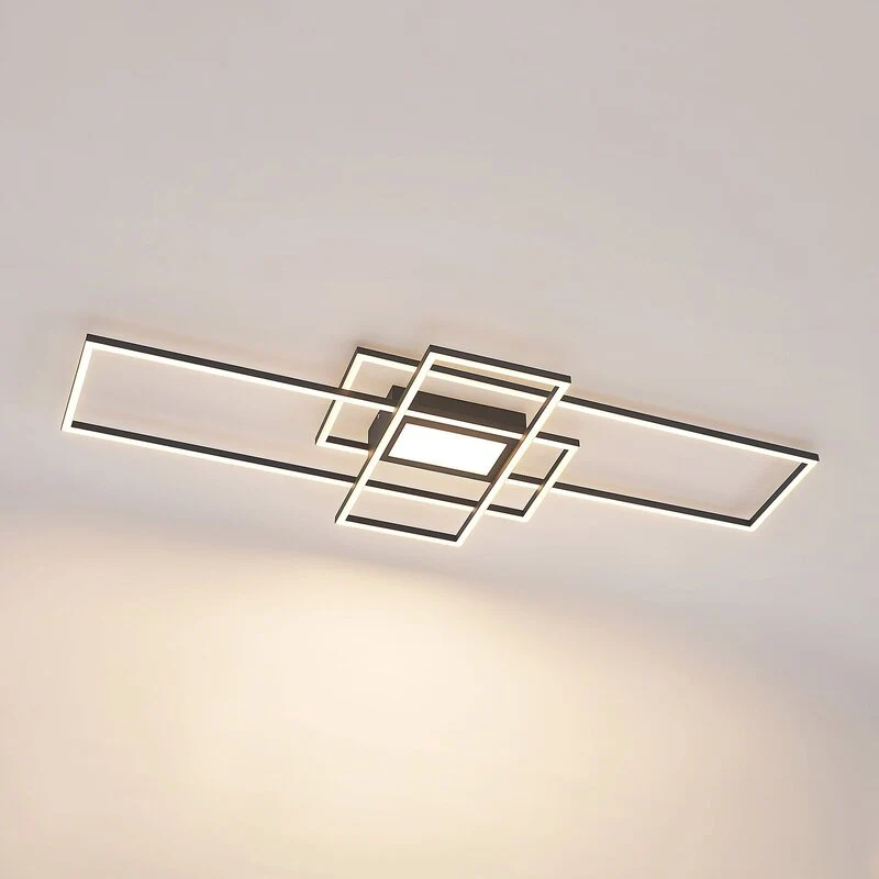 B-Ware Lindby Deckenleuchte Deckenlampe LED Caitlin anthrazit Fernbedienung CCT931