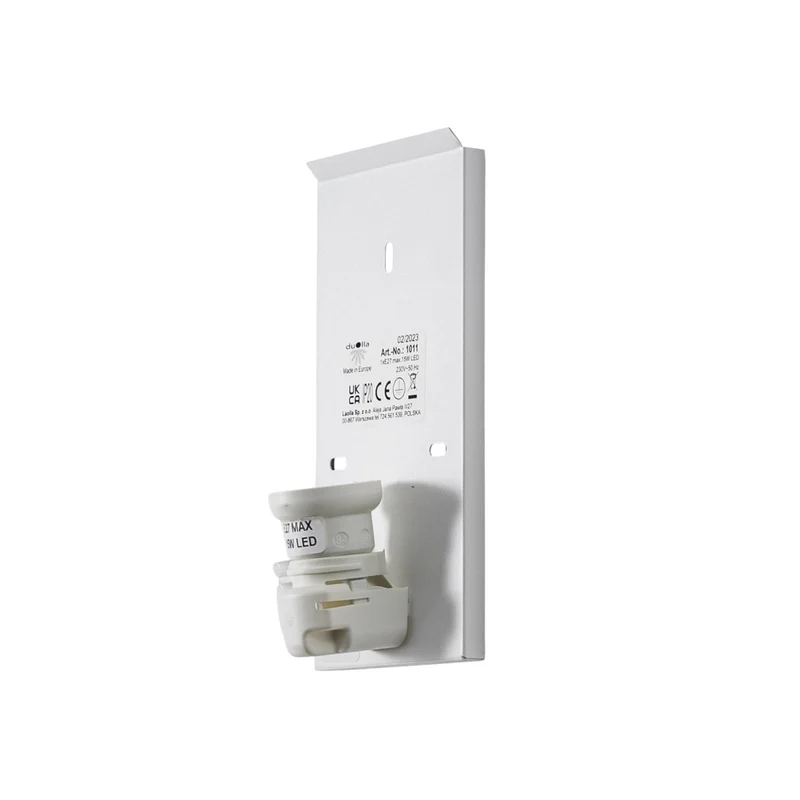 B-Ware Duolla Wandleuchte Wandlampe Aria Microfaser creme E27 LED Lampenschirm