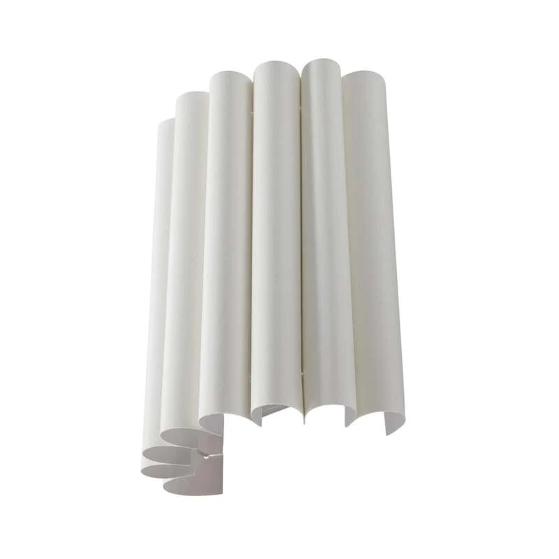 B-Ware Duolla Wandleuchte Wandlampe Aria Microfaser creme E27 LED Lampenschirm