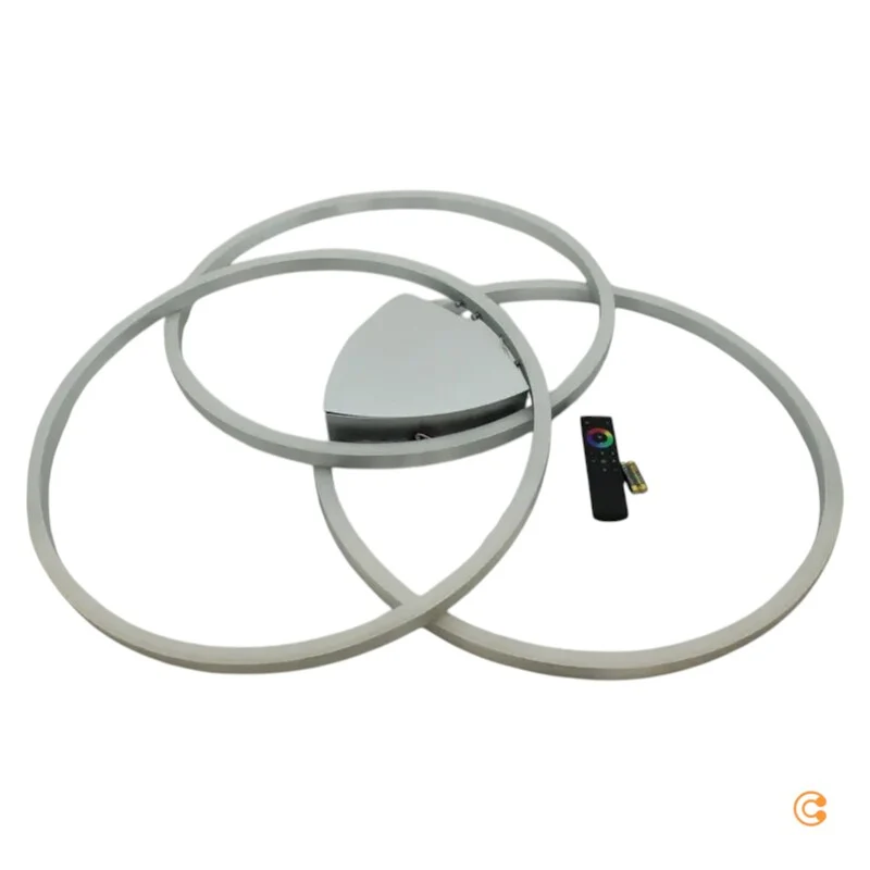 B-Ware Paul Neuhaus Deckenleuchte Lampe LED Q KATE silber weiss Aluminium Kunststoff