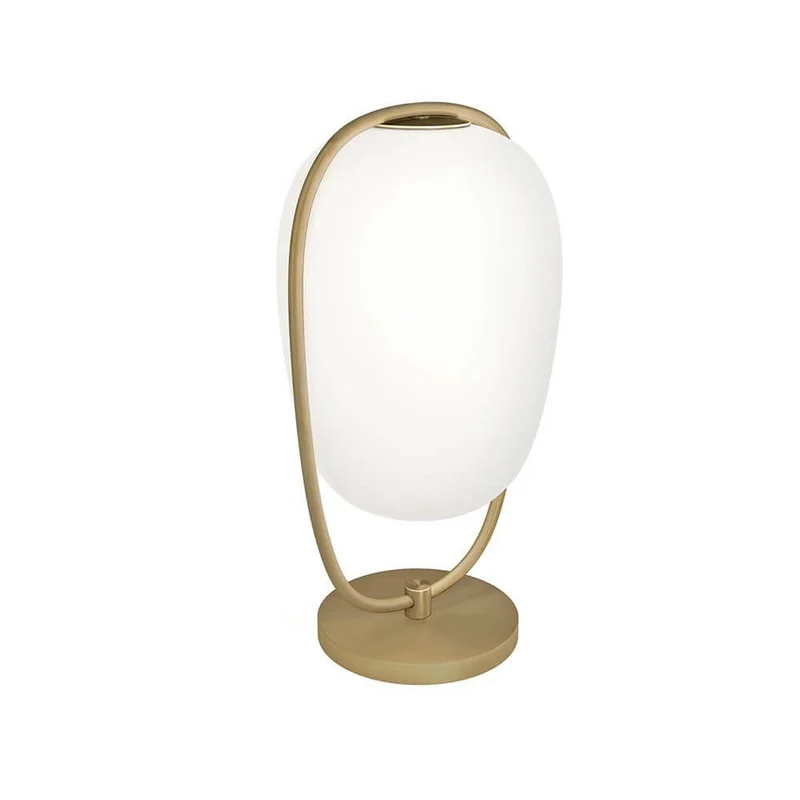Kundalini Tischleuchte Lanna 40cm mit Glasschirm