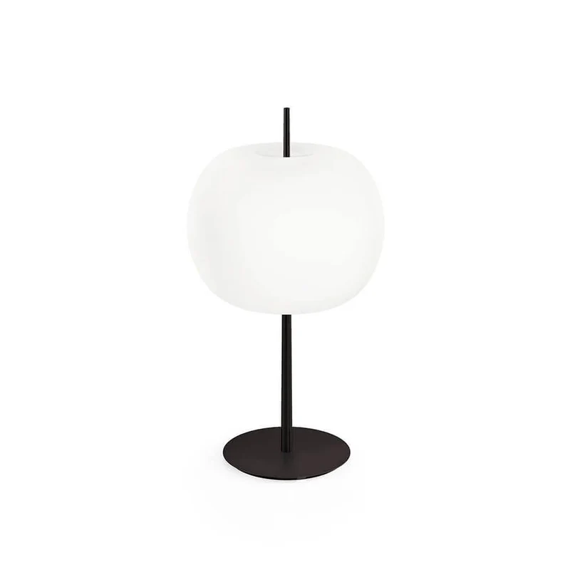 Kundalini Opalglas Tischleuchte Kushi XL 61cm mit Dimmer