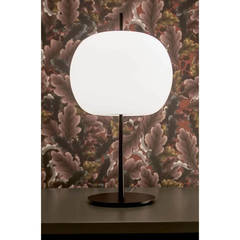 Kundalini Opalglas Tischleuchte Kushi XL 61cm mit Dimmer