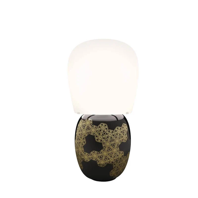 Kundalini Keramik Tischlampe Hive 47cm Dimmbar