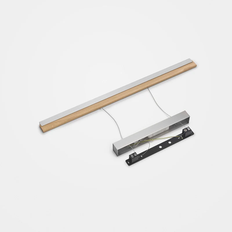 B-Ware Quitani Hängeleuchte Pendelleuchte LED Eiche Nickel verstellbar Keijo 103 cm168