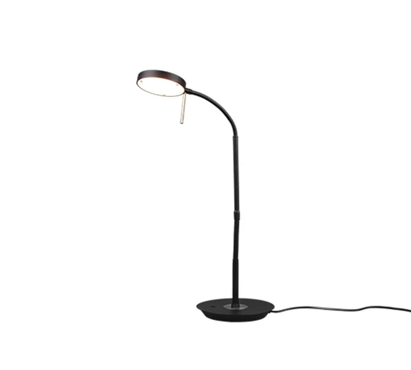 B-Ware Trio Tischleuchte Schreibtischlampe LED MONZA Sensordimmer Schwarz CCT 12 W 57cm