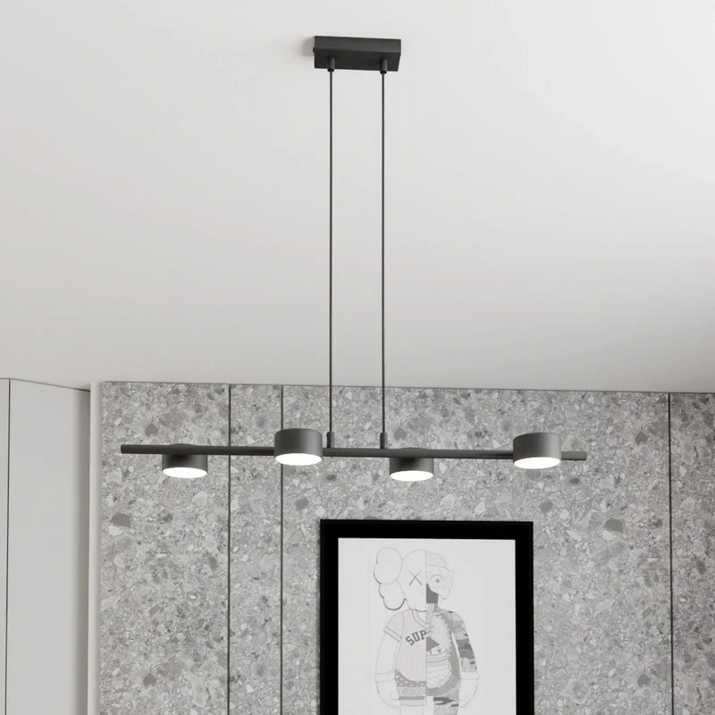 B-Ware Deckenstrahler Sora Deckenspot Schwarz Stahl 4-flammig 80 cm GX53 LED Leuchte