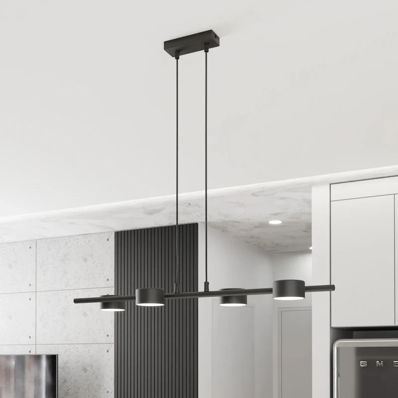 B-Ware Deckenstrahler Sora Deckenspot Schwarz Stahl 4-flammig 80 cm GX53 LED Leuchte