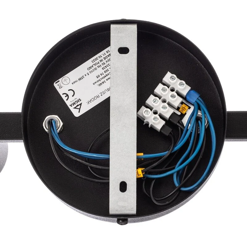 B-Ware SIGMA Deckenstrahler Leuchte Sky 5-flammig schwarz Lampe Deckenlampe Deckenli14