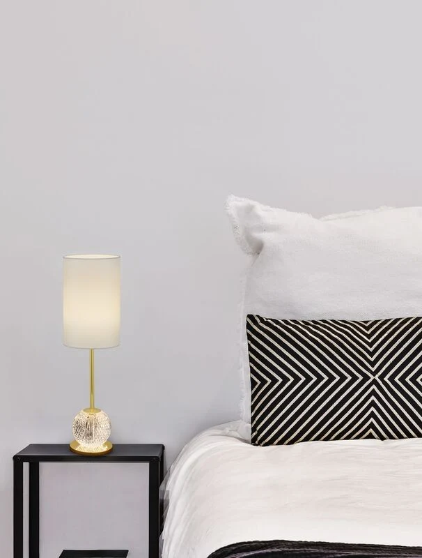 B-Ware Nova Luce Tischleuchte Tischlampe BRILLE LED Gold Neutralweiß Leuchte Lampe 8,8W