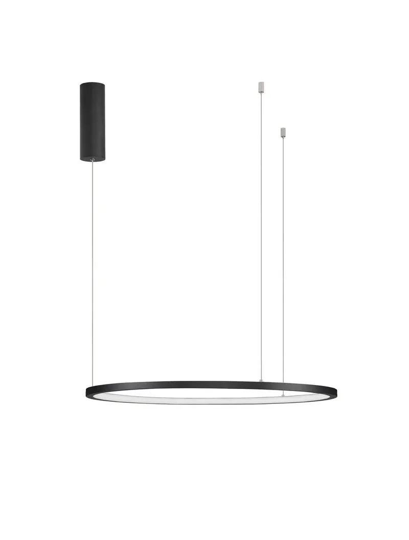 B-Ware Nova Luce Pendelleuchte Hängeleuchte LED TARQUIN Schwarz Warmweiß dimmbar 60 cm