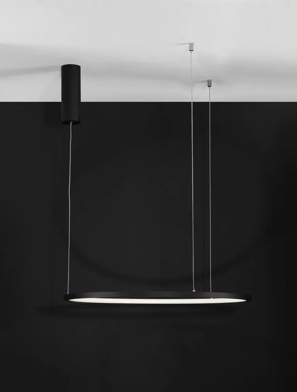 B-Ware Nova Luce Pendelleuchte Hängeleuchte LED TARQUIN Schwarz Warmweiß dimmbar 60 cm