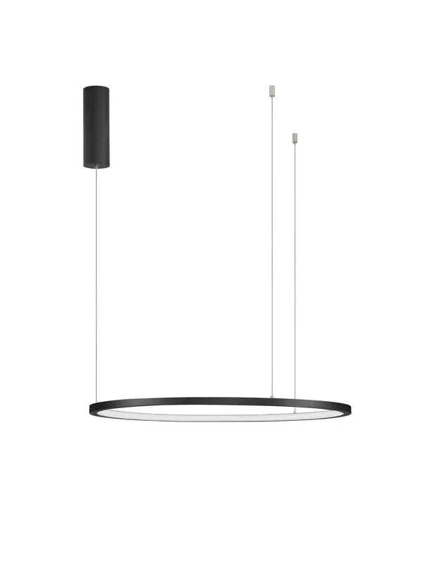 B-Ware Nova Luce Pendelleuchte Hängeleuchte LED TARQUIN Schwarz Warmweiß dimmbar 60 cm