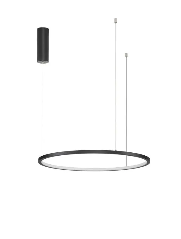 B-Ware Nova Luce Pendelleuchte Hängeleuchte LED TARQUIN Schwarz Warmweiß dimmbar 60 cm