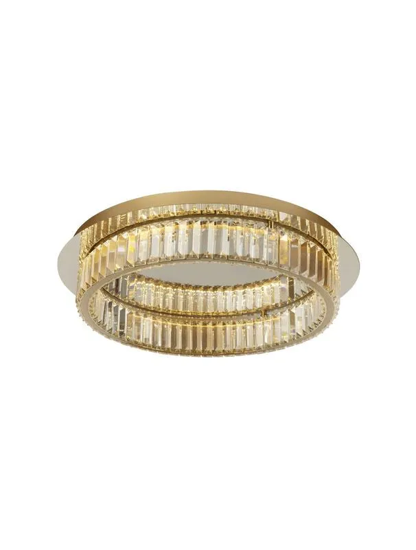 B-Ware Nova Luce Deckenleuchte Deckenlampe LED Aurelia Gold dimmbar Neutralweiß 60 cm