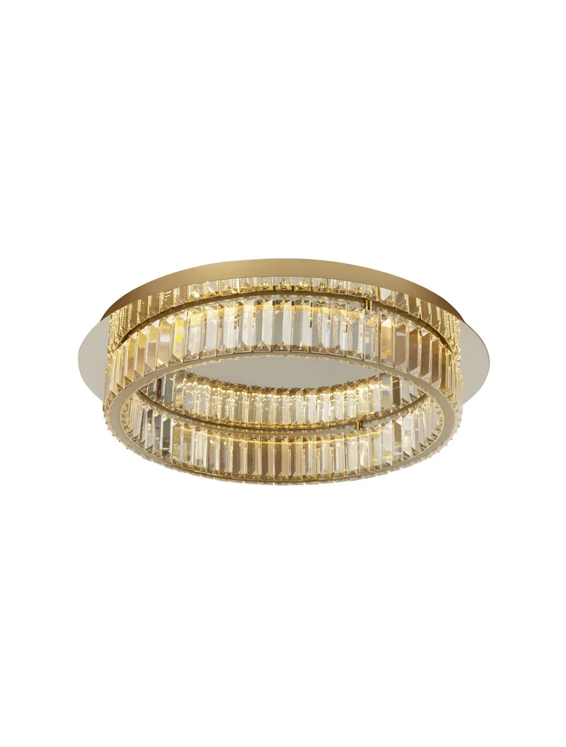 B-Ware Nova Luce Deckenleuchte Deckenlampe LED Aurelia Gold dimmbar Neutralweiß 60 cm
