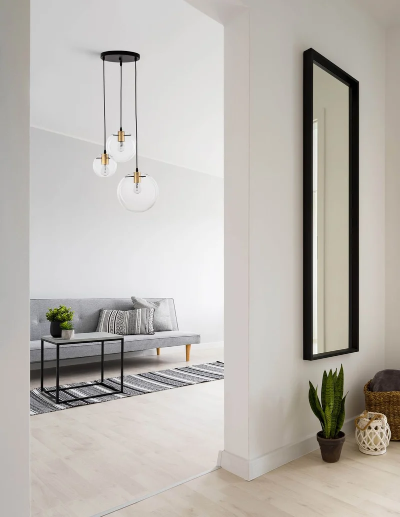 B-Ware Nova Luce Pendelleuchte Hängeleuchte MIRALE E27 LED Schwarz Glas Metall 3-flg