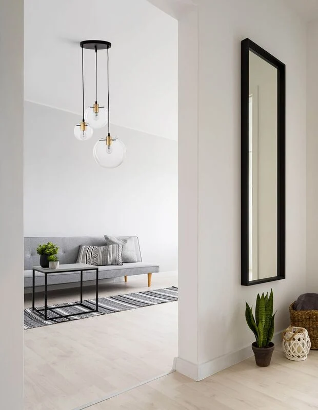 B-Ware Nova Luce Pendelleuchte Hängeleuchte MIRALE E27 LED Schwarz Glas Metall 3-flg