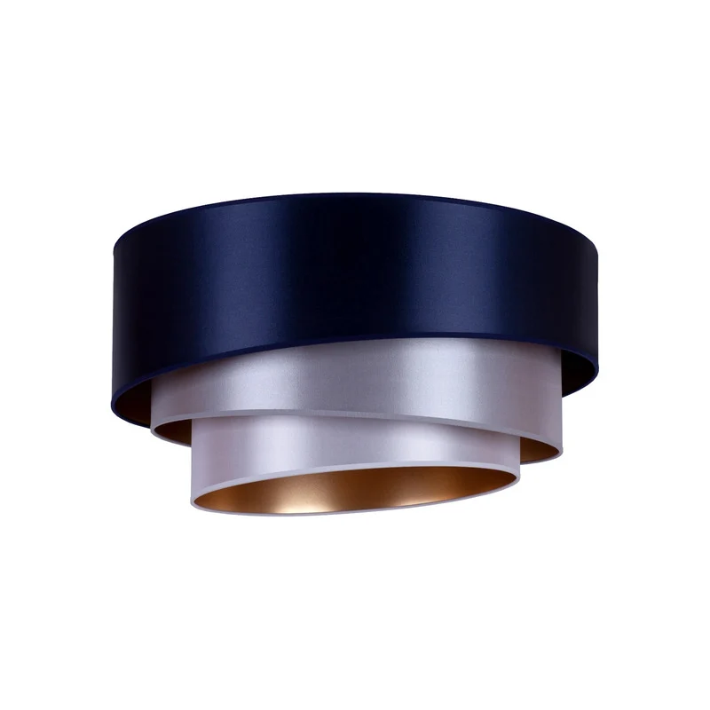 B-Ware Euluna Deckenleuchte Lampe Trio Ø60cm LED Beleuchtung navy/silber/weiß/gold