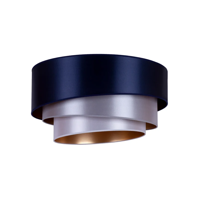 B-Ware Euluna Deckenleuchte Lampe Trio Ø60cm LED Beleuchtung navy/silber/weiß/gold