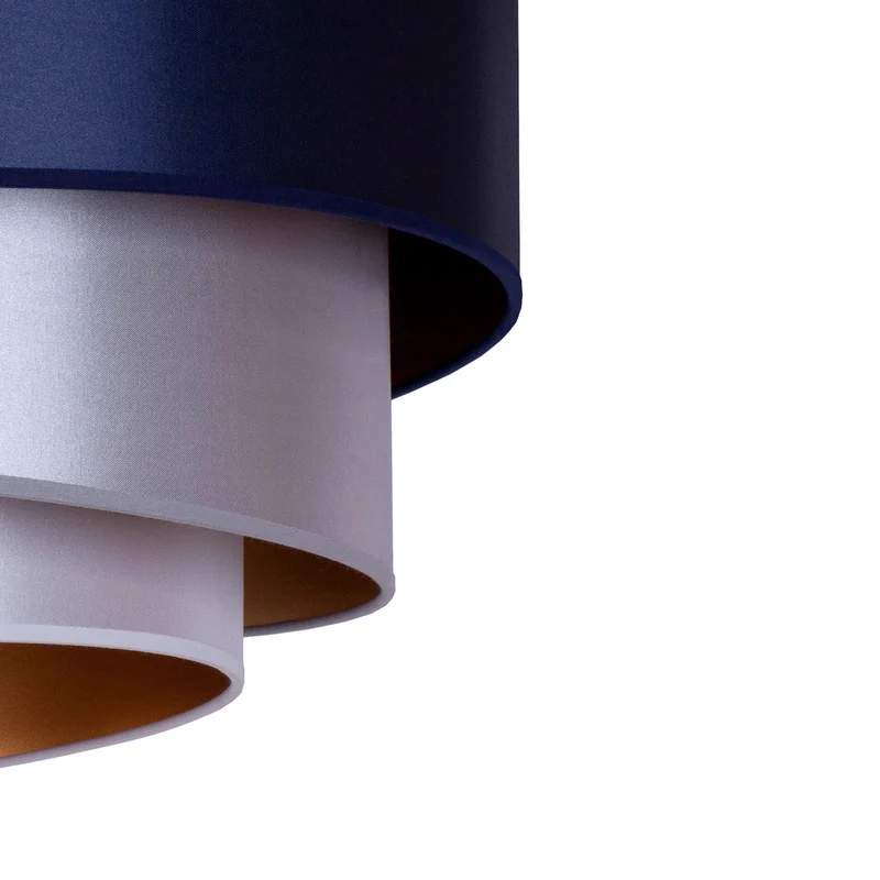 B-Ware Euluna Deckenleuchte Lampe Trio Ø60cm LED Beleuchtung navy/silber/weiß/gold