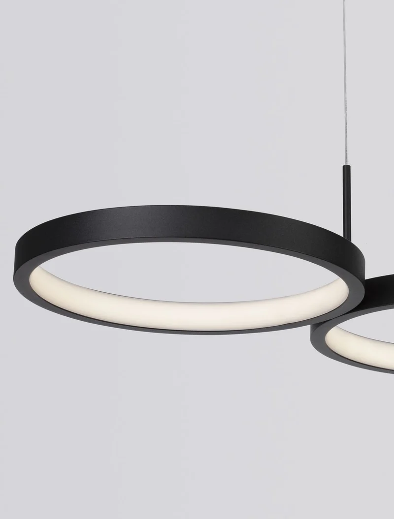 B-Ware Nova Luce Pendelleuchte Hängelampe MAGNUS LED Schwarz Warmweiß dimmbar 84 cm 283