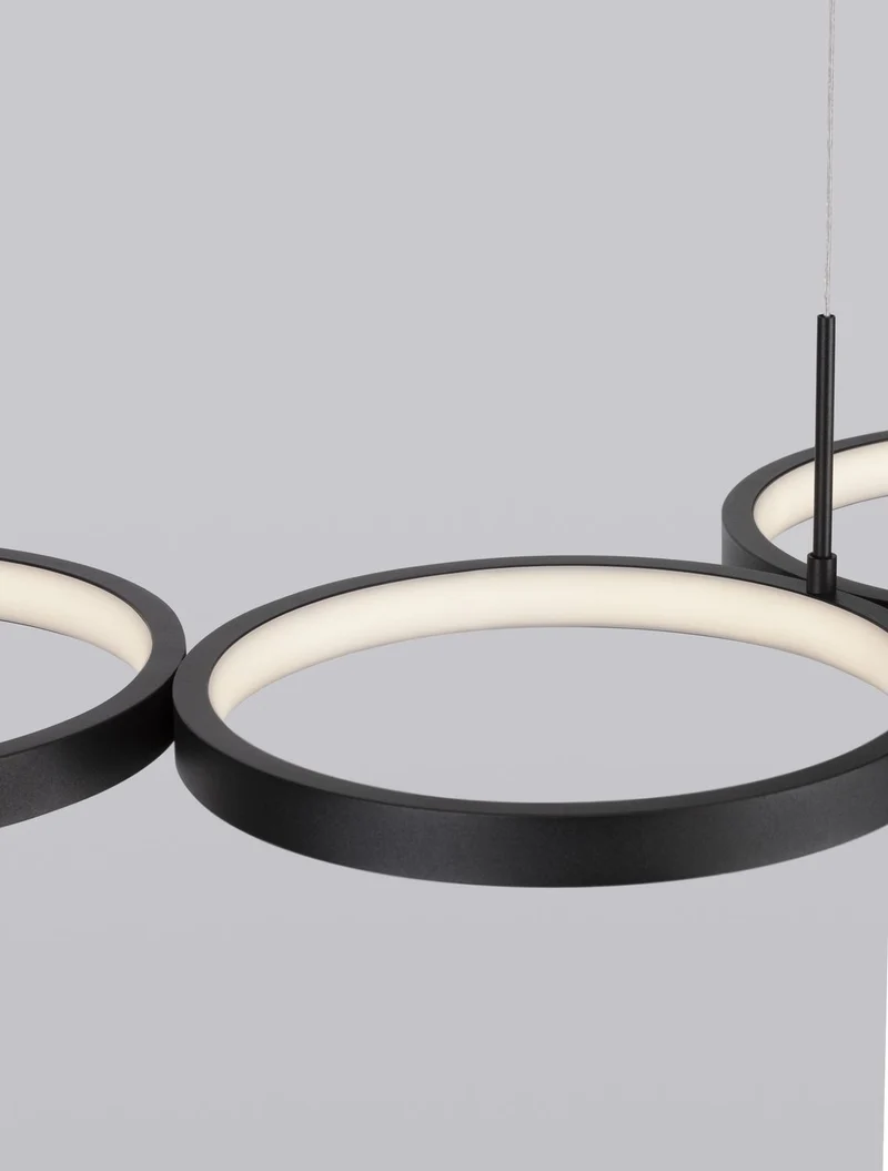 B-Ware Nova Luce Pendelleuchte Hängelampe MAGNUS LED Schwarz Warmweiß dimmbar 84 cm 283