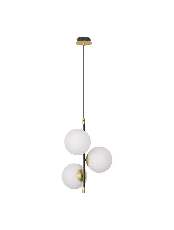 B-Ware Nova Luce Pendelleuchte Hängeleuchte GIT G9 LED 3-flammig Gold dimmbar 120x33 cm