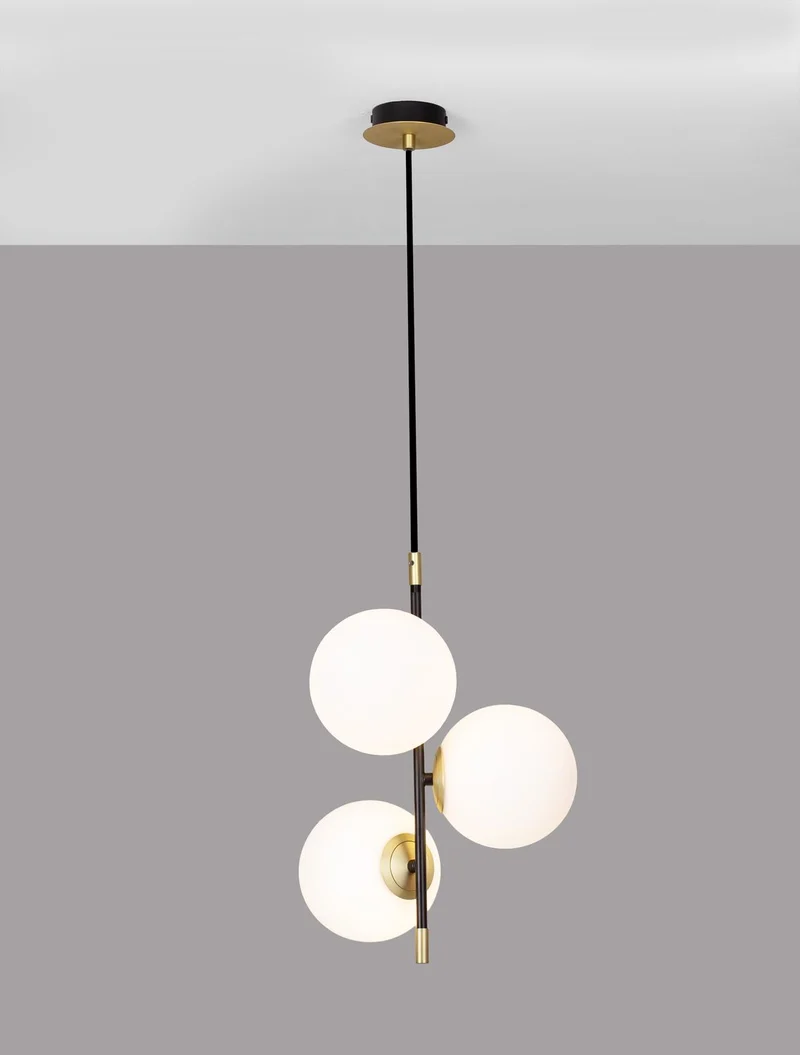 B-Ware Nova Luce Pendelleuchte Hängeleuchte GIT G9 LED 3-flammig Gold dimmbar 120x33 cm