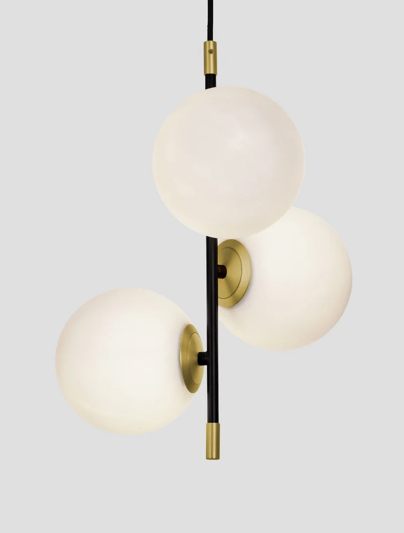 B-Ware Nova Luce Pendelleuchte Hängeleuchte GIT G9 LED 3-flammig Gold dimmbar 120x33 cm