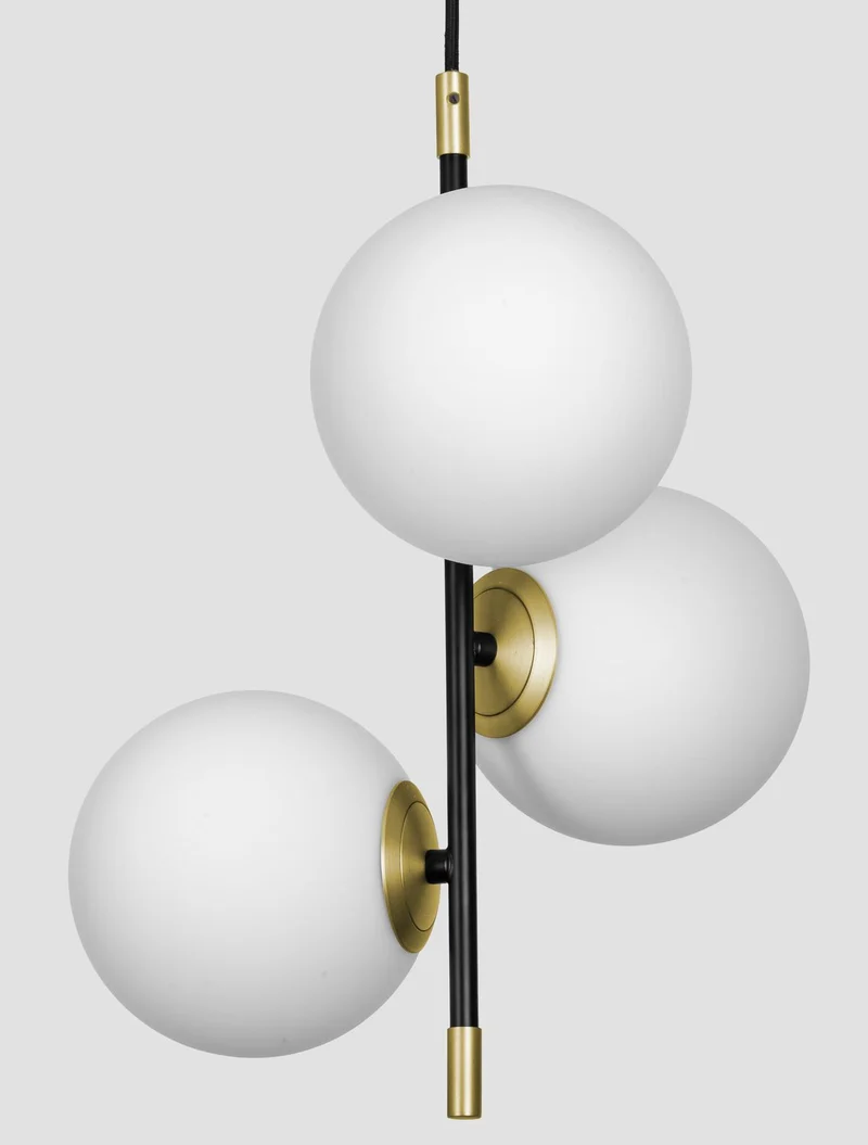 B-Ware Nova Luce Pendelleuchte Hängeleuchte GIT G9 LED 3-flammig Gold dimmbar 120x33 cm