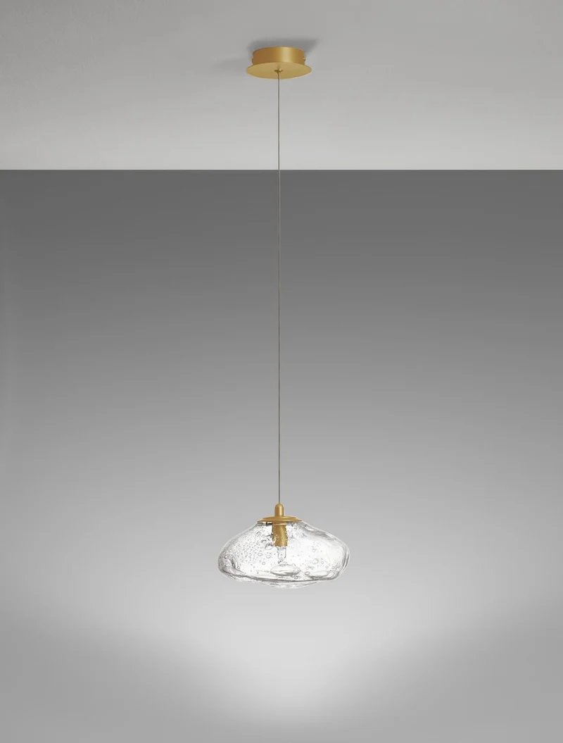 B-Ware Nova Luce Pendelleuchte Hängeleuchte KING G9 LED Gold dimmbar Lampe Beleuchtung