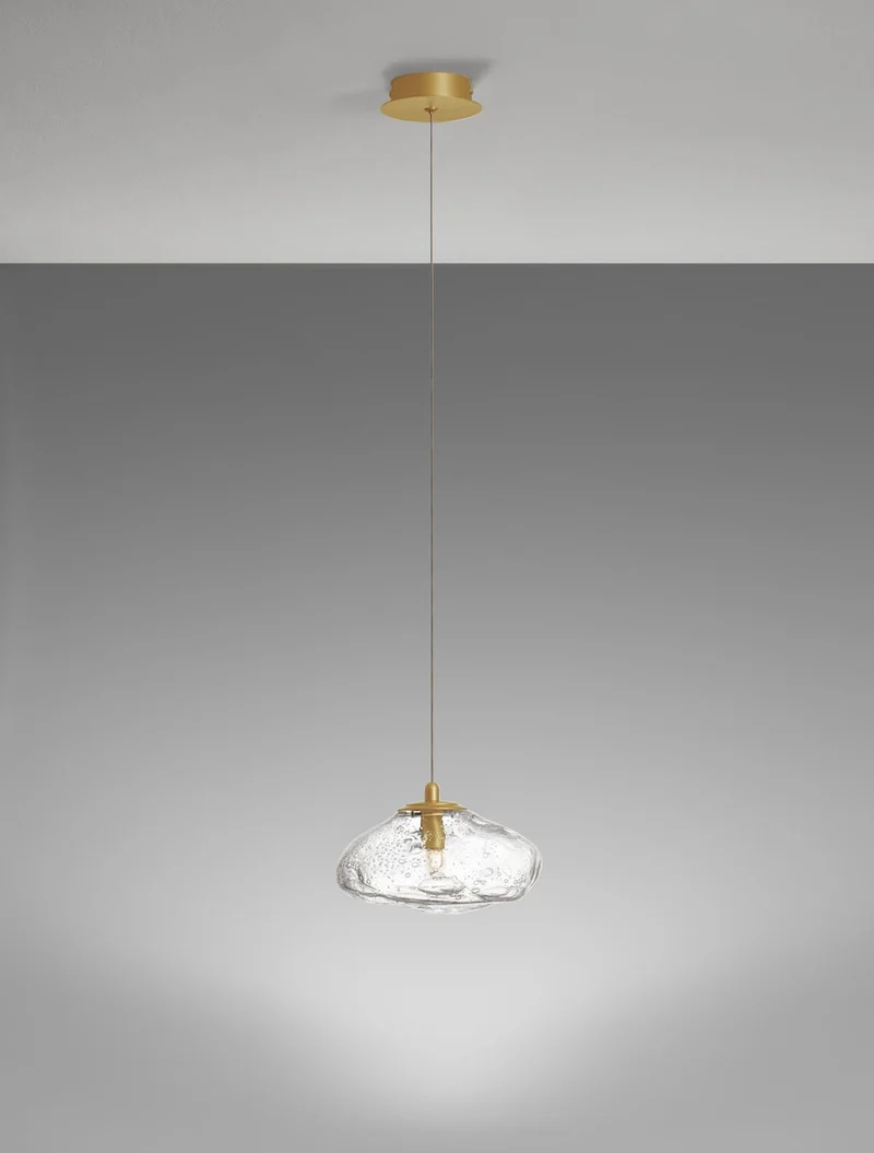 B-Ware Nova Luce Pendelleuchte Hängeleuchte KING G9 LED Gold dimmbar Lampe Beleuchtung